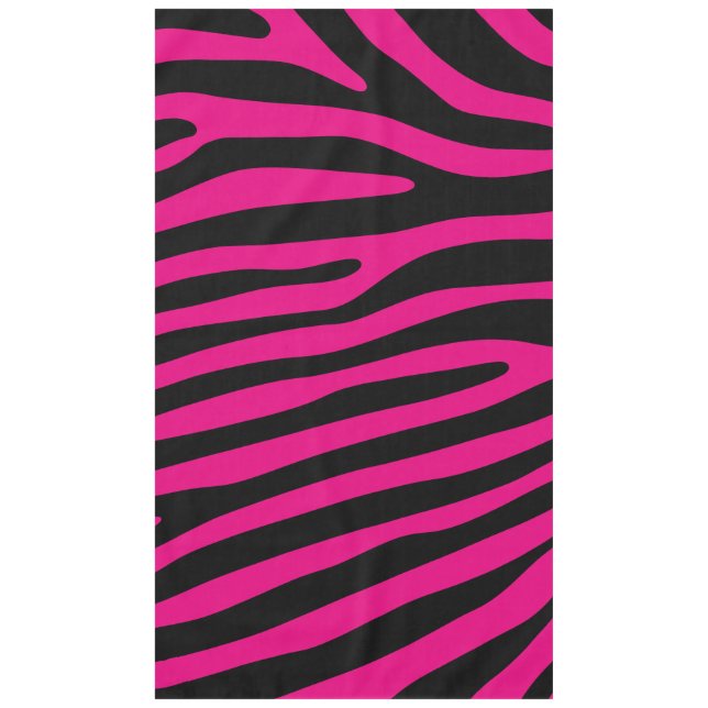 Toalha De Mesa Padrão de listras zebra + seu histórico e ideias (Frente)