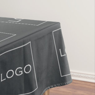 Toalha De Mesa Padrão de logotipo de negócios personalizável, cin