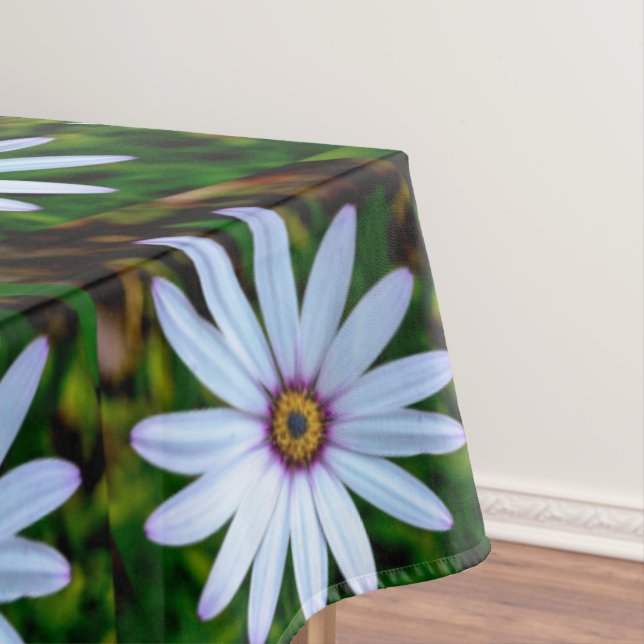 Toalha De Mesa Padrão de margarida branca (Posição Original)