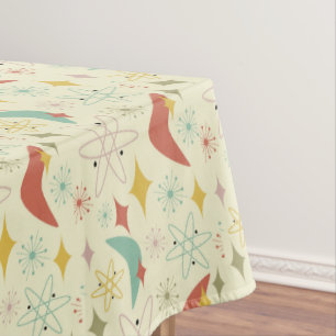 Toalha De Mesa Padrão de Meio século de Starburst de Boomerang de