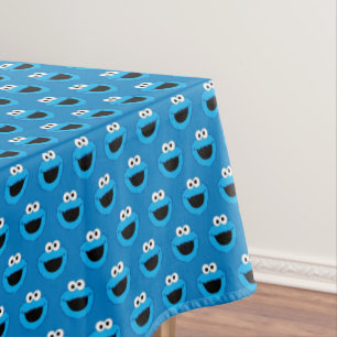Toalha De Mesa Padrão de Monstro de Cookie Sorridente