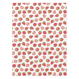Toalha De Mesa Padrão de morango de verão divertido