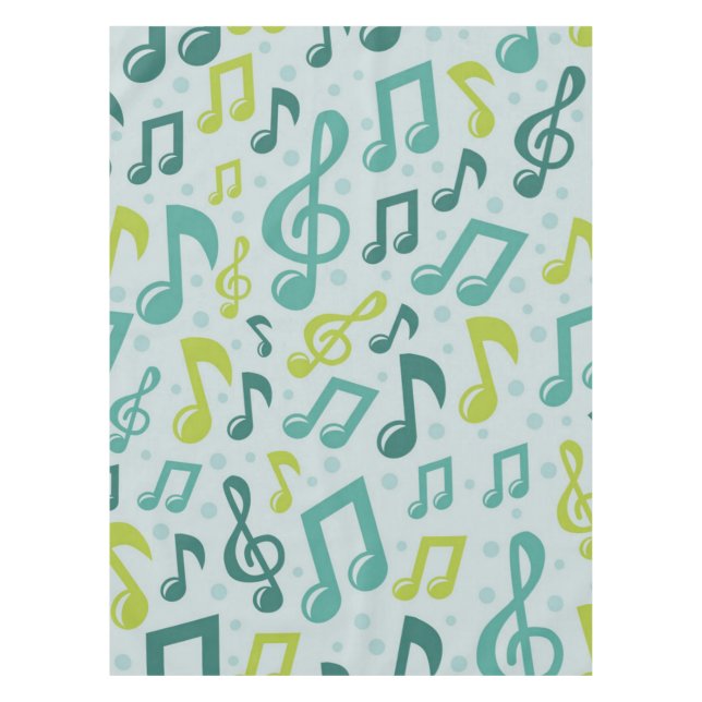 Toalha De Mesa Padrão de música (Frente)