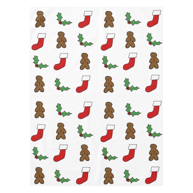 Toalha De Mesa Padrão de Natal (Frente)