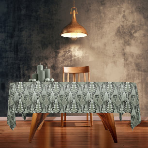 Toalha De Mesa Padrão de Natal da Terra Verde nº 6 ID1009