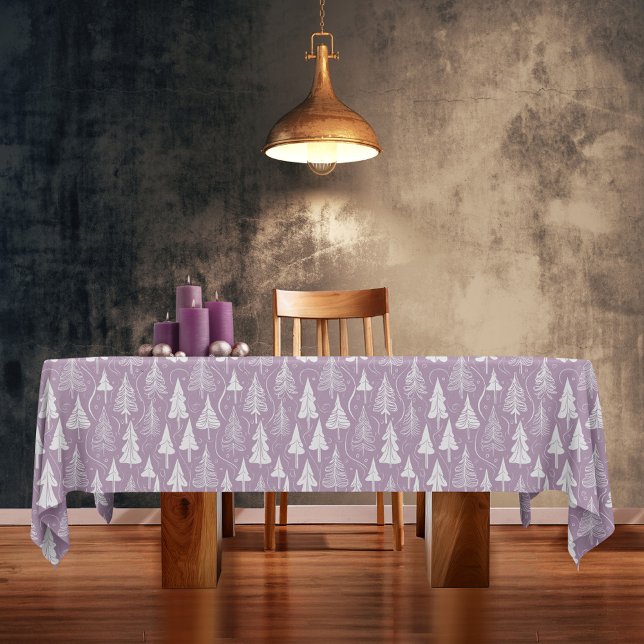 Toalha De Mesa Padrão de Natal Roxo nº 6 ID1009 (Criador carregado)