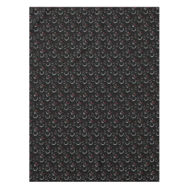 Toalha De Mesa Padrão de Neve de inverno bonito preto