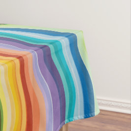 Toalha De Mesa Padrão de Ondulações Multicoloridas 2