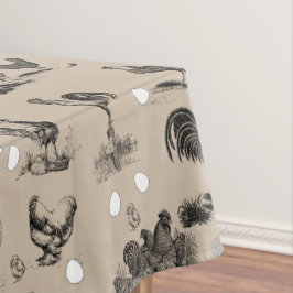 Toalha De Mesa Padrão De Ovo De Galinha De Vintage Country