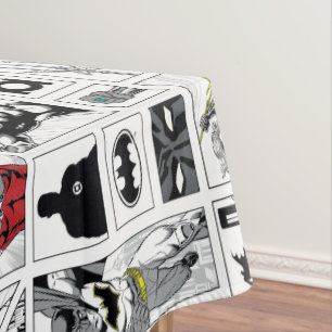 Toalha De Mesa Padrão de Painel Heroico da Liga da Justiça