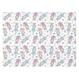 Toalha De Mesa Padrão de Páscoa Bunny Gnome