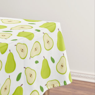 Toalha De Mesa Padrão de pera verde