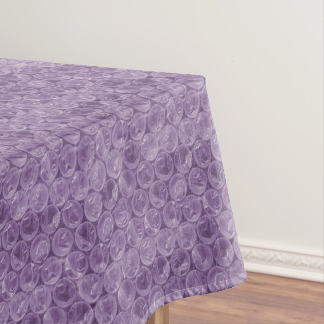 Toalha De Mesa Padrão de plástico bolha roxo (Posição Original)