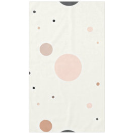 Toalha De Mesa Padrão de Ponto Minimalista de Inverno, Neutros Ma