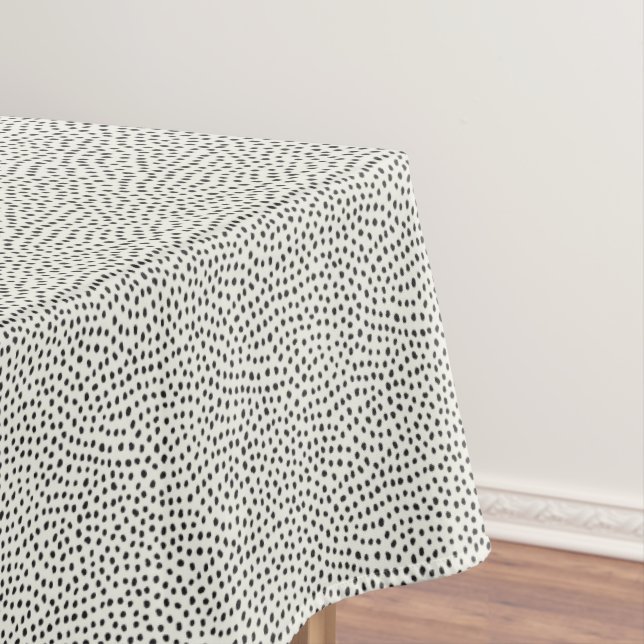 Toalha De Mesa Padrão de ponto preto (Posição Original)