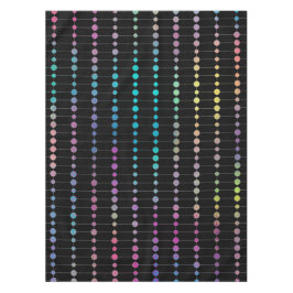 Toalha De Mesa Padrão de Pontos de Círculos Coloridos de Miçangas