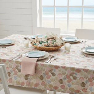 Toalha De Mesa Padrão de Praia de Conchas Macias da Costa