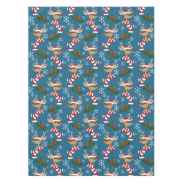 Toalha De Mesa Padrão de Reindeer de Natal
