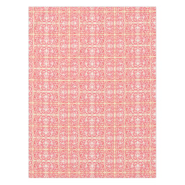 Toalha De Mesa Padrão de rolagem de coral