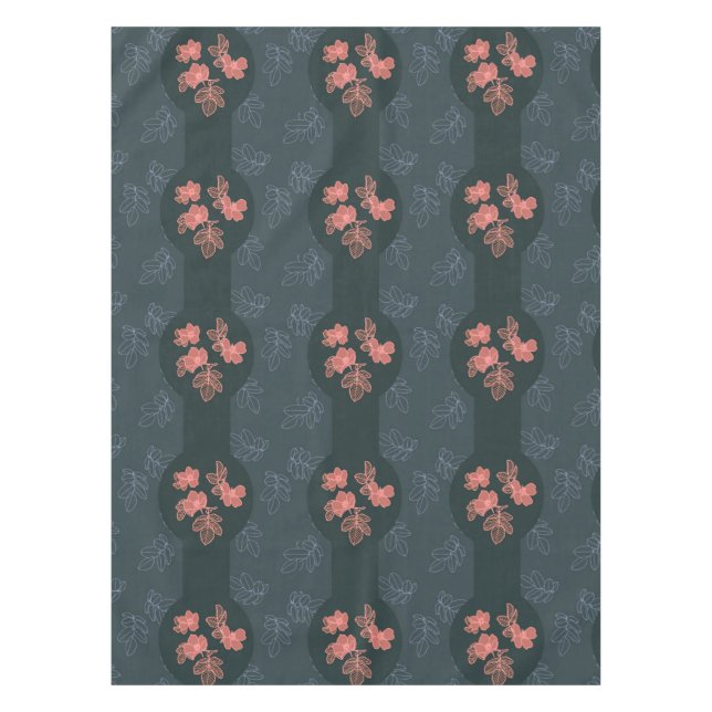 Toalha De Mesa Padrão de Rosa gótico escuro (Frente)