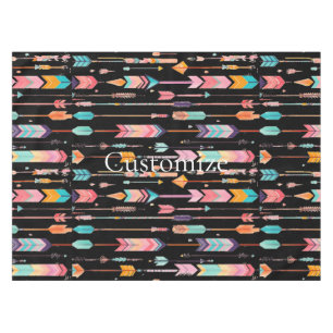 Toalha De Mesa Padrão de Seta Multicolorida Thunder_Cove