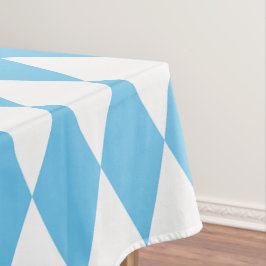 Toalha De Mesa Padrão de Sinalizador Rhombus da Baviera Azul e Br