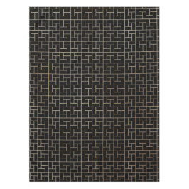 Toalha De Mesa Padrão de tecelagem Dourada do Abstrato moderno El