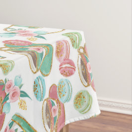 Toalha De Mesa Padrão de tempo do chá