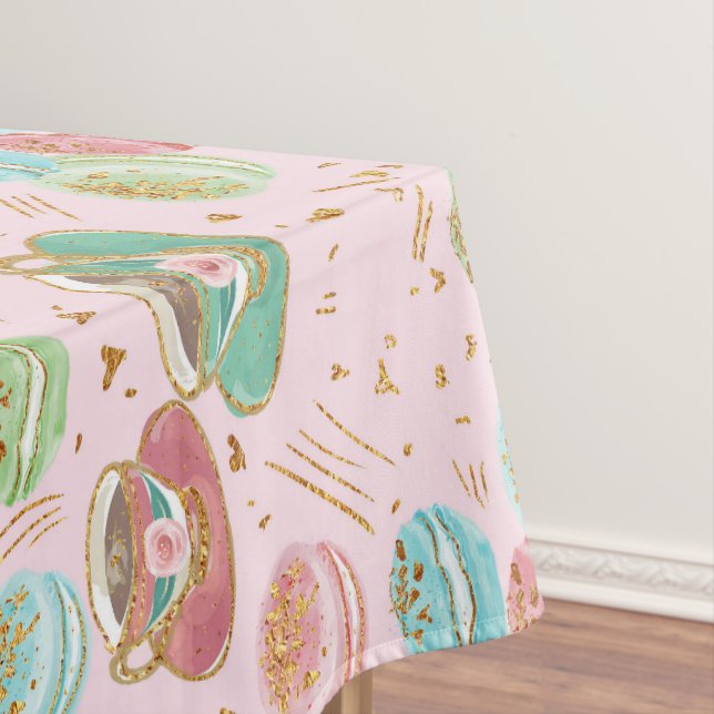 Toalha De Mesa Padrão de tempo do chá (Posição Original)