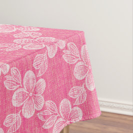 Toalha De Mesa padrão de treliça floral rosa