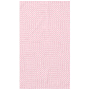 Toalha De Mesa Padrão de Trevo de Quatro Folhas Rosa Pálido e Bra