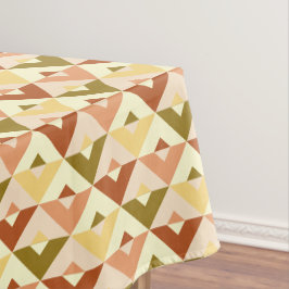 Toalha De Mesa Padrão de Triângulo Moderno de Cor Personalizada
