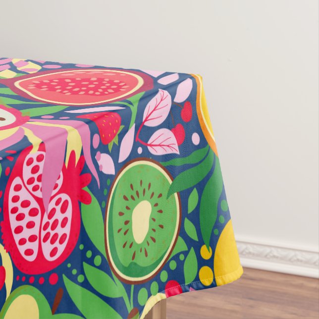 Toalha De Mesa Padrão de Verão de Fruta tropical (Posição Original)