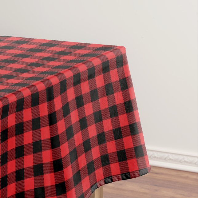 Toalha De Mesa Padrão de Verificação do Flannel Buffalo Vermelho (Posição Original)