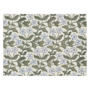 Toalha De Mesa Padrão de Vieira Azul do Periwinkle Vinca