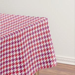 Toalha De Mesa Padrão de xadrez roxa-roxa-roxa-retrô