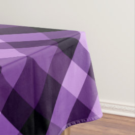 Toalha De Mesa Padrão de Xadrez Roxo de ameixa Moderna