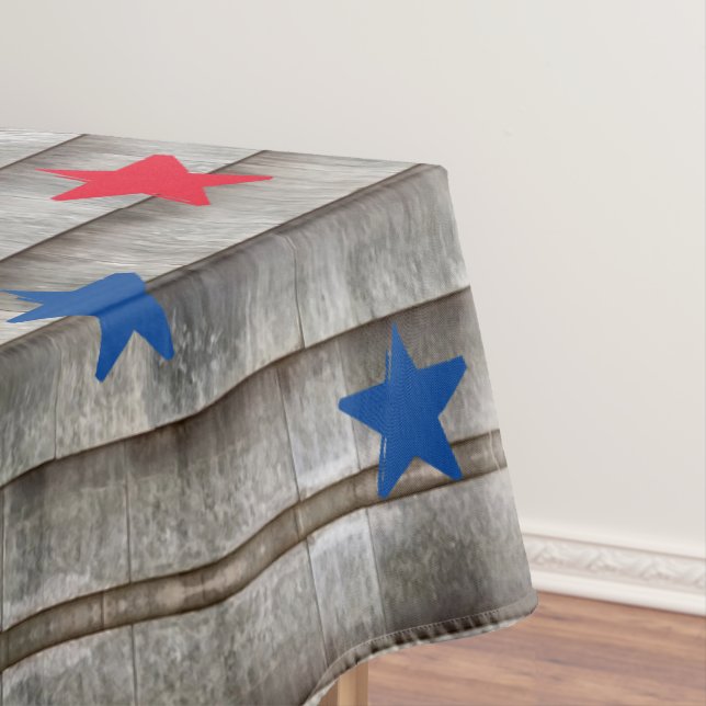 Toalha De Mesa Padrão de zona russa das estrelas vermelhas patrió (Posição Original)