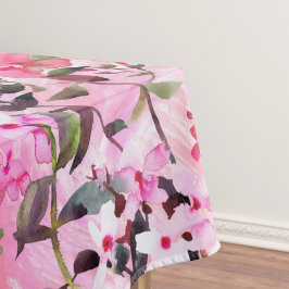 Toalha De Mesa Padrão decorativo floral de aquarela elegante