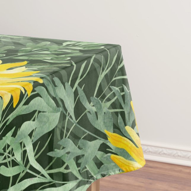 Toalha De Mesa Padrão decorativo floral de aquarela elegante (Criador carregado)