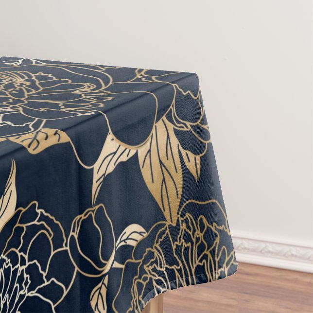 Toalha De Mesa Padrão decorativo floral em aquarela elegante   (Criador carregado)