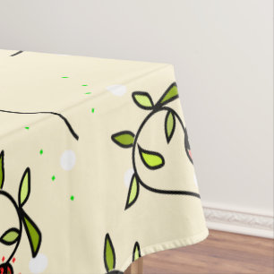Toalha De Mesa Padrão decorativo verde-oliva