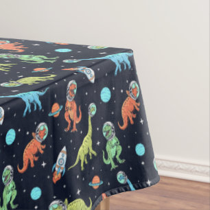 Toalha De Mesa Padrão do Astronauta do Dinossauro para Crianças