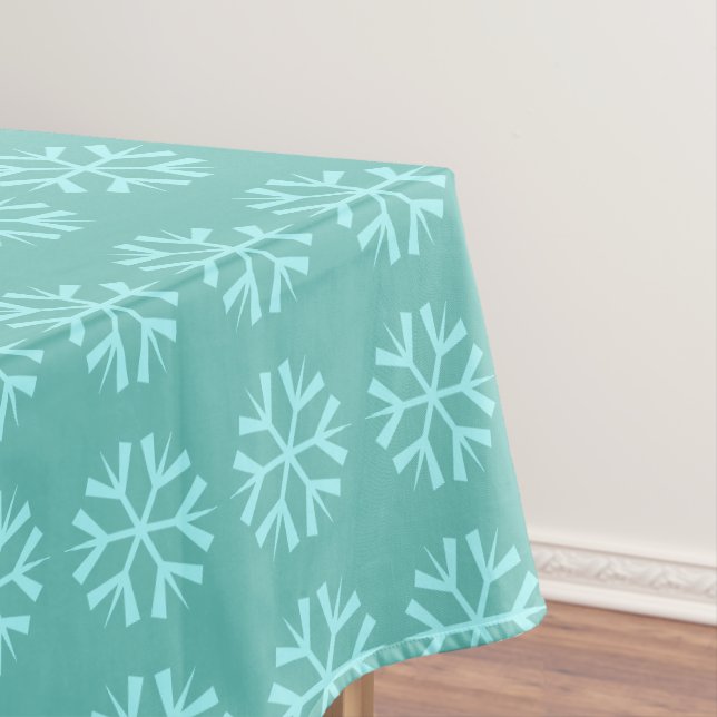 Toalha De Mesa Padrão do Floco de Neve (Posição Original)