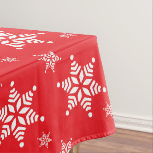 Toalha De Mesa Padrão do Floco de Neve, Flocos de Neve Brancos, N
