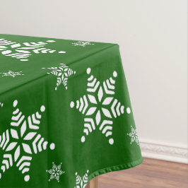 Toalha De Mesa Padrão do Floco de Neve, Flocos de Neve Brancos, N