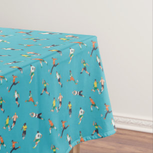 Toalha De Mesa Padrão do jogador de futebol