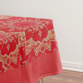 Toalha De Mesa Padrão do Ouro Vermelho ORIENTAL - Tablecloth