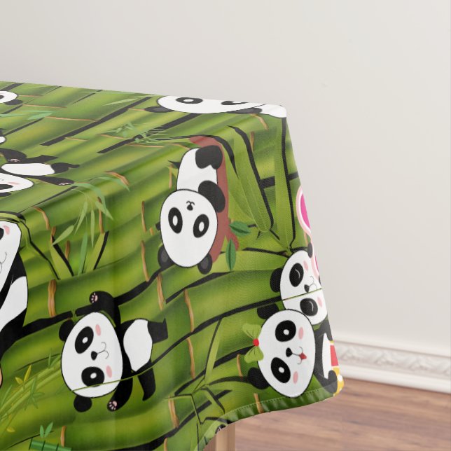 Toalha De Mesa Padrão do Panda 2 (Posição Original)