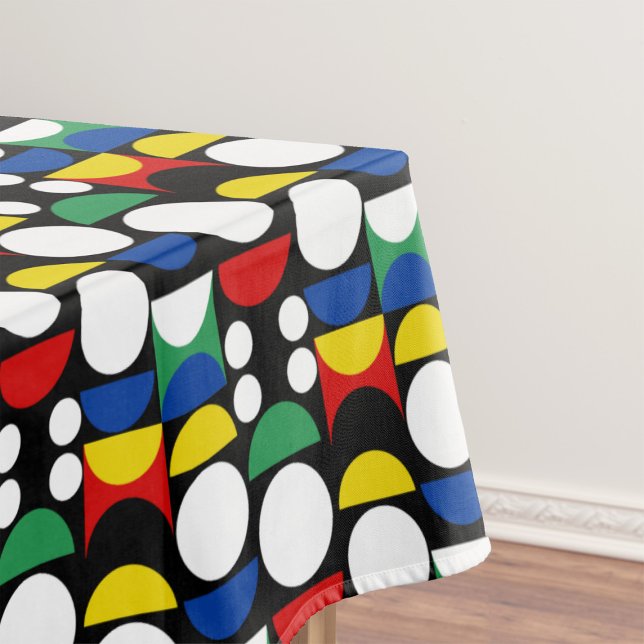 Toalha De Mesa Padrão do século de Médio Bauhaus, escandinavo neg (Criador carregado)